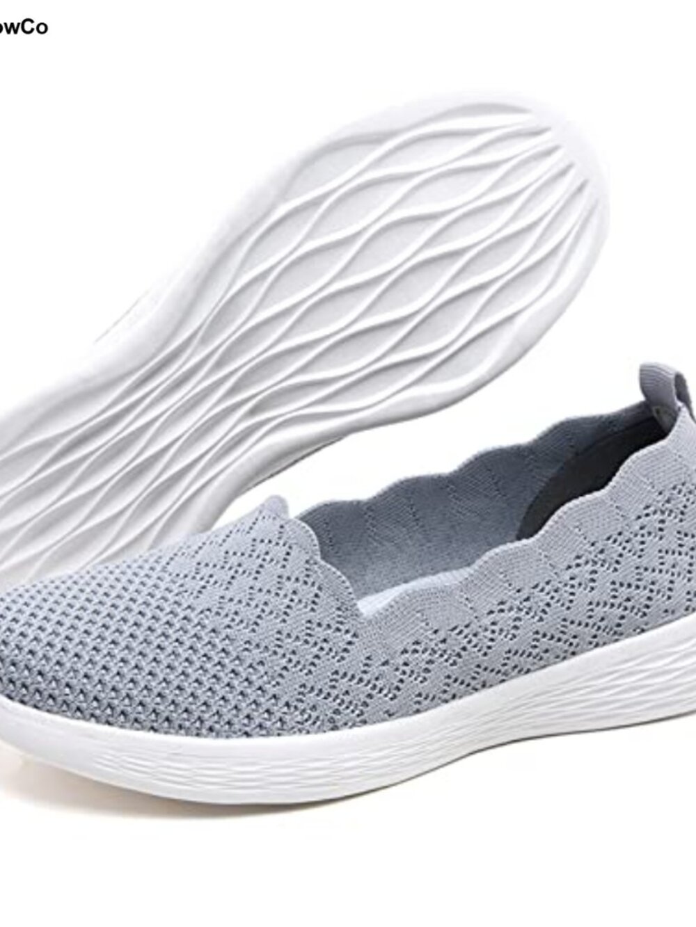 Women's Slip On Knit Mesh Loafer Walking Shoes